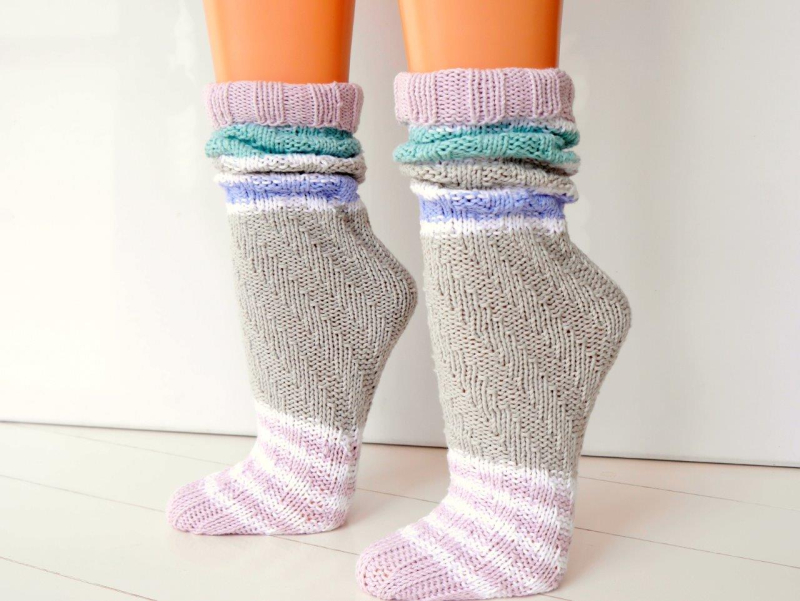 Strickanleitung - SPIRALSOCKEN stricken – ohne Ferse – No.132